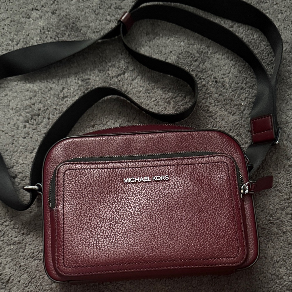 Michael Kors Men's Deep Red Belt Bag